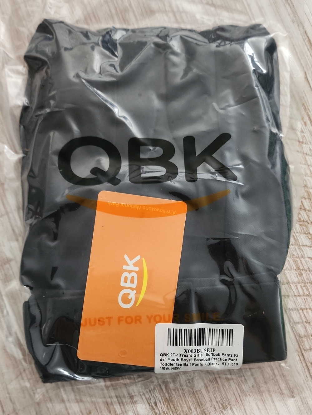 Kids Black Baseball Practice Pants